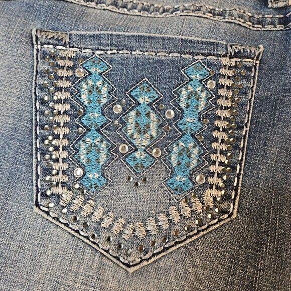 NWT Wrangler Rock 47 Womens Jeans WJX15DM 35x32 *39x33 Cowgirl Bootcut High Rise - Picture 15 of 16